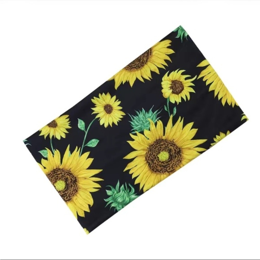 NWT BOHO BUTTERFLY SUNFLOWER AZTEC HEADBAND SWEATBAND ONE SIZE - Picture 4 of 7